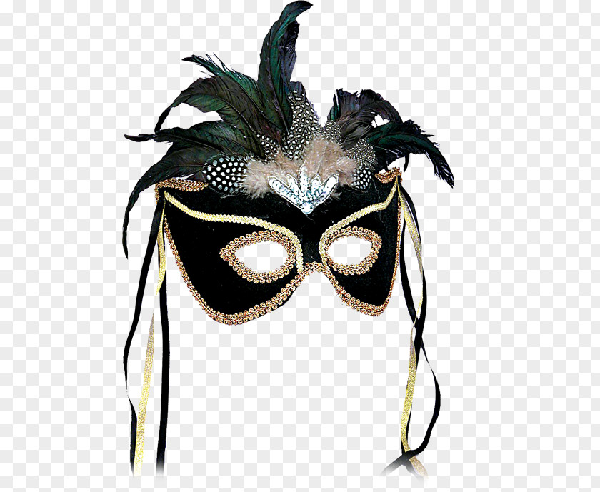 Mask Masquerade Ball Feather Costume Mardi Gras PNG