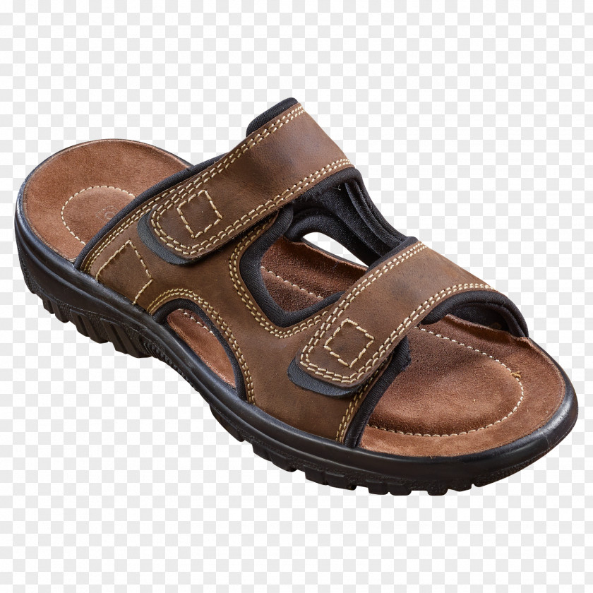 Sandal Slide Leather Shoe Walking PNG