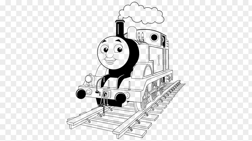Train Thomas Coloring Book Diesel Locomotive Engine PNG