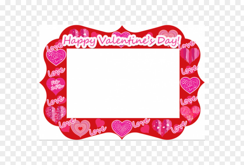 Valentine's Day Picture Frames Rectangle Font PNG
