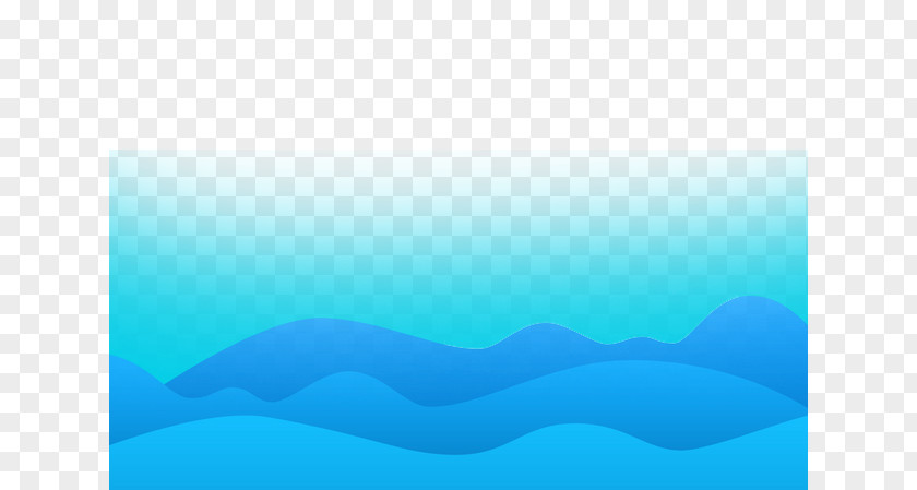 Water Surface Blue Designer PNG