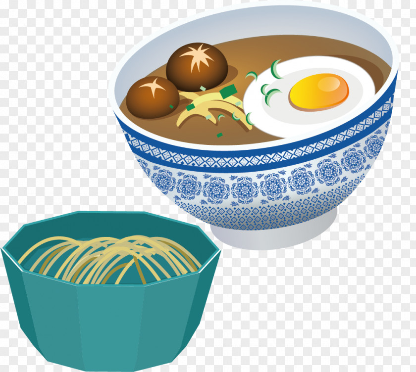 Broth Button Bowl Dish Soup Noodle Egg PNG