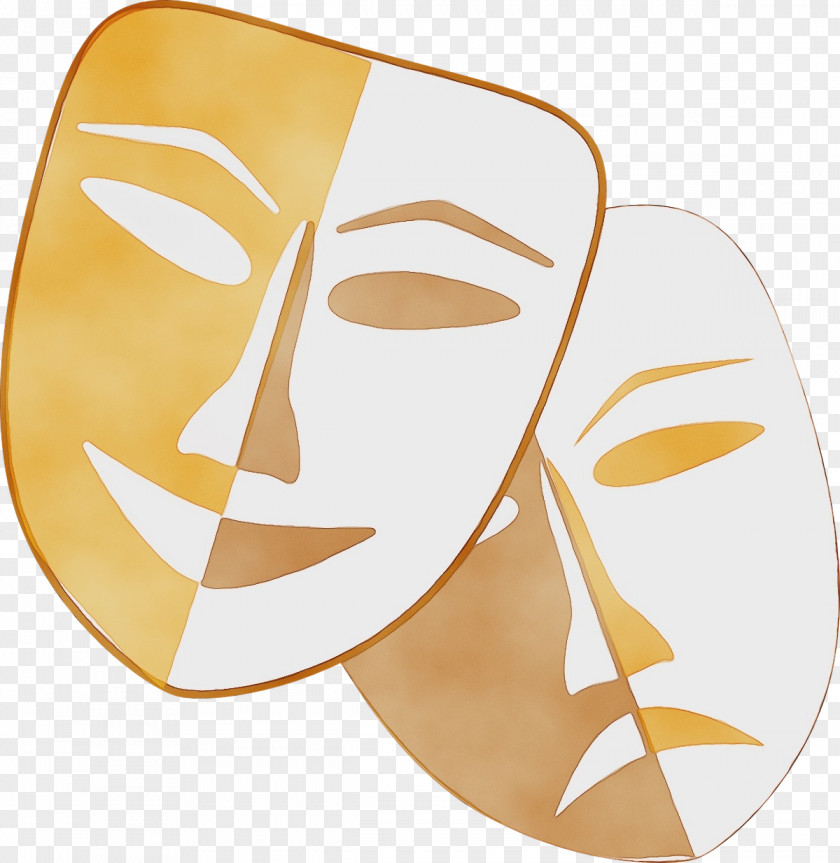 Face Nose Mask Yellow Headgear PNG