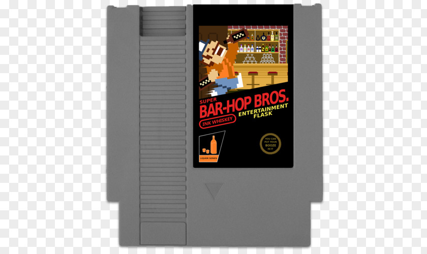 Mario Bros Bros. Nintendo Entertainment System Hip Flask ROM Cartridge Paper Mario: Sticker Star PNG