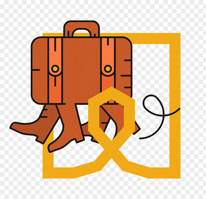 Retro Suitcase Style Clip Art PNG