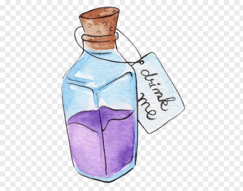Bottle Cartoon Painting Poster PNG