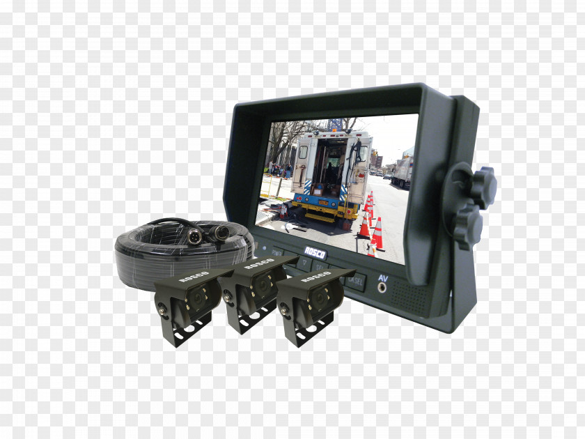 Garbage Truck Backup Camera System Computer Monitors Vehicle Audio PNG