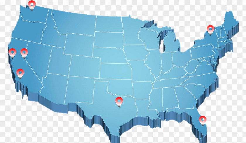 United States Vector Map Blank PNG