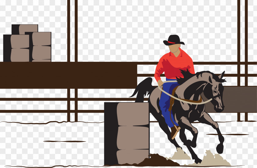 Vector Horse Run Euclidean Racing Illustration PNG