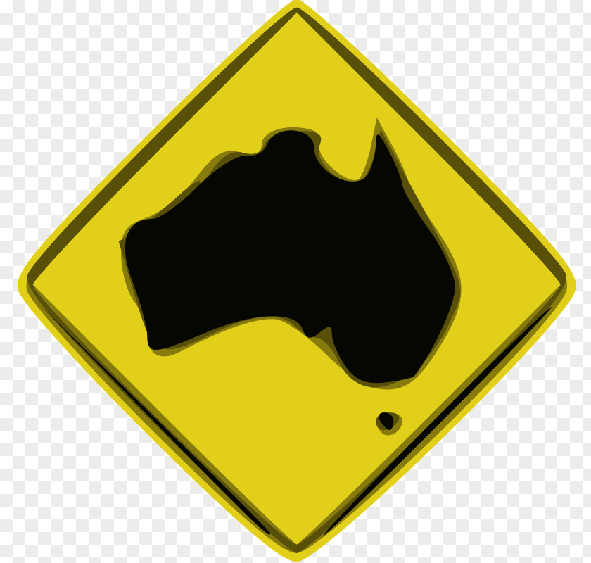 Australia Traffic Sign Road Warning PNG