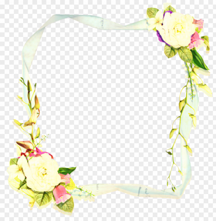 Floral Design Cut Flowers Headpiece Picture Frames PNG