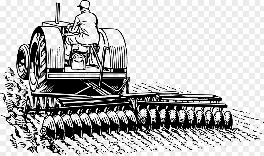 Farmland Drawing Harrow Tractor Clip Art PNG