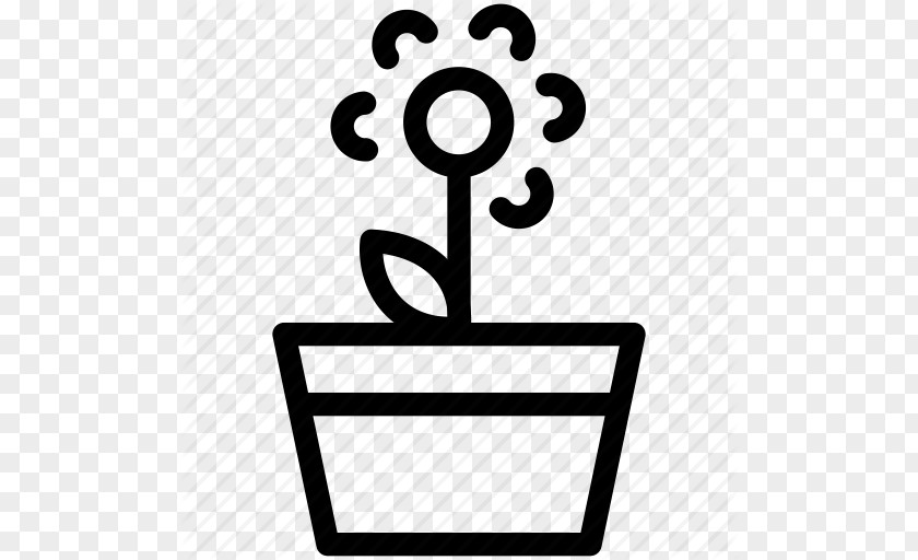 Flower Pot Outline Flowerpot Download Clip Art PNG