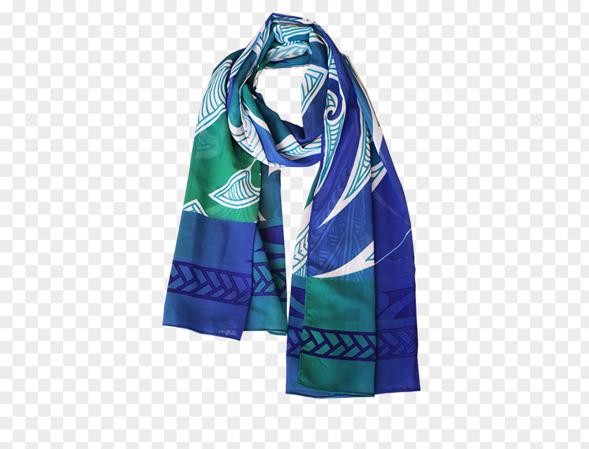 Green Scarf Cobalt Blue PNG