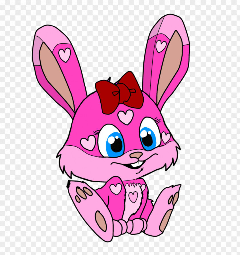 Pink Bunny Ears Easter Whiskers Snout Clip Art PNG