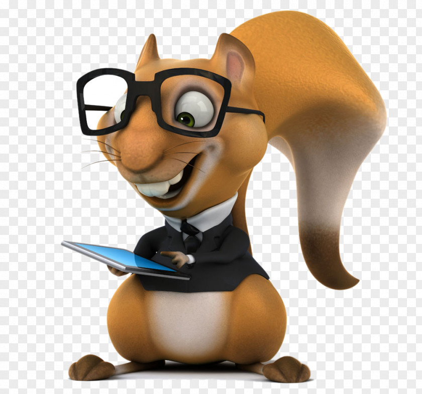 Play Mobile Phone 3D Squirrel Cartoon Funny Animal PNG