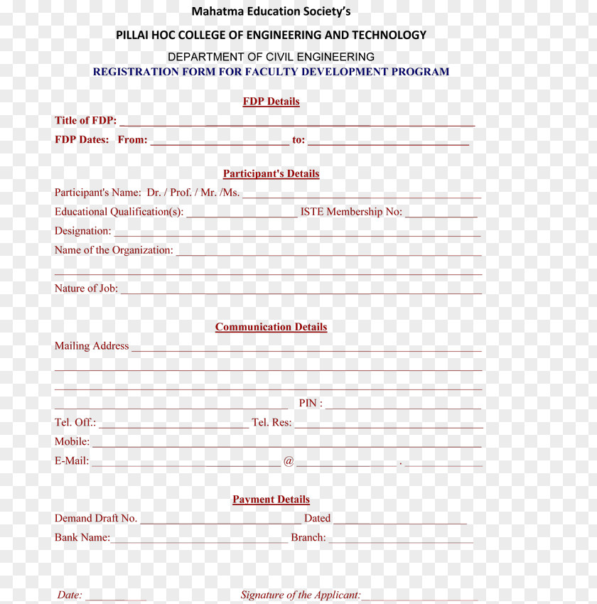 Registration Form Document Line Diagram Brand Font PNG