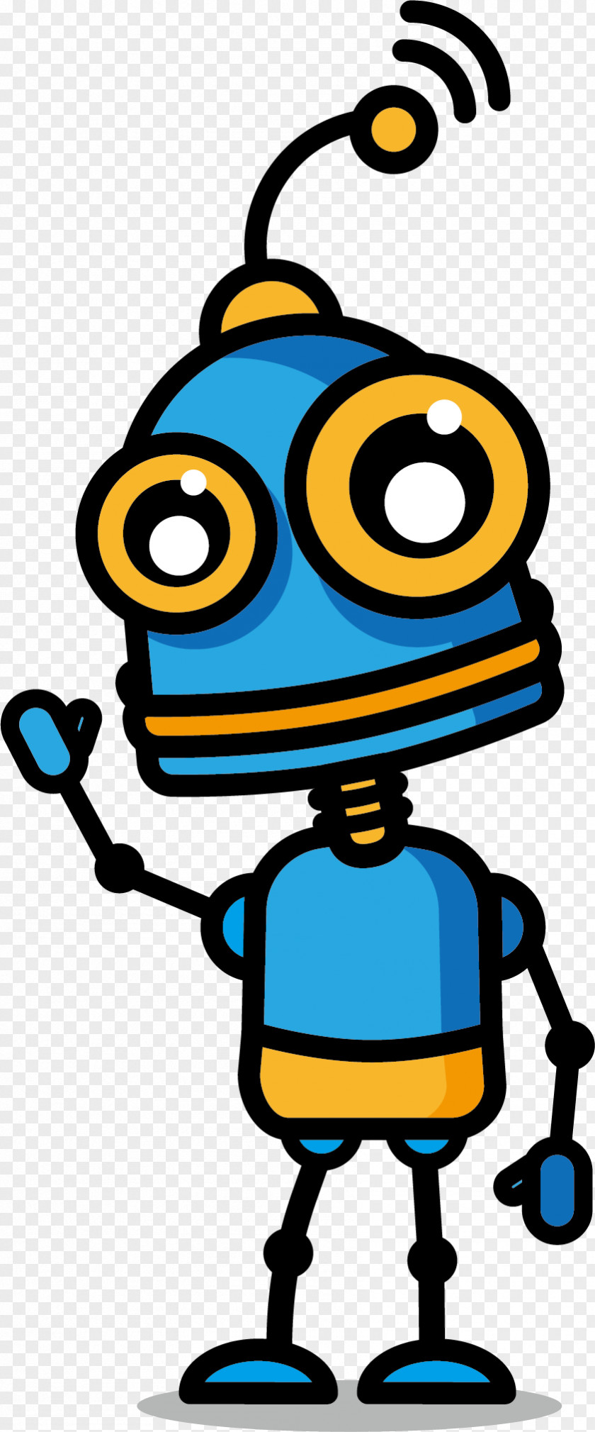 Blue Bug Vector Logo Robot PNG