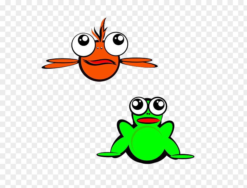 Cartoon Beauty Illustration Frog Animation Clip Art PNG