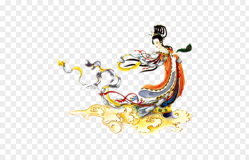 China Mid-Autumn Festival Qixi Chang'e PNG