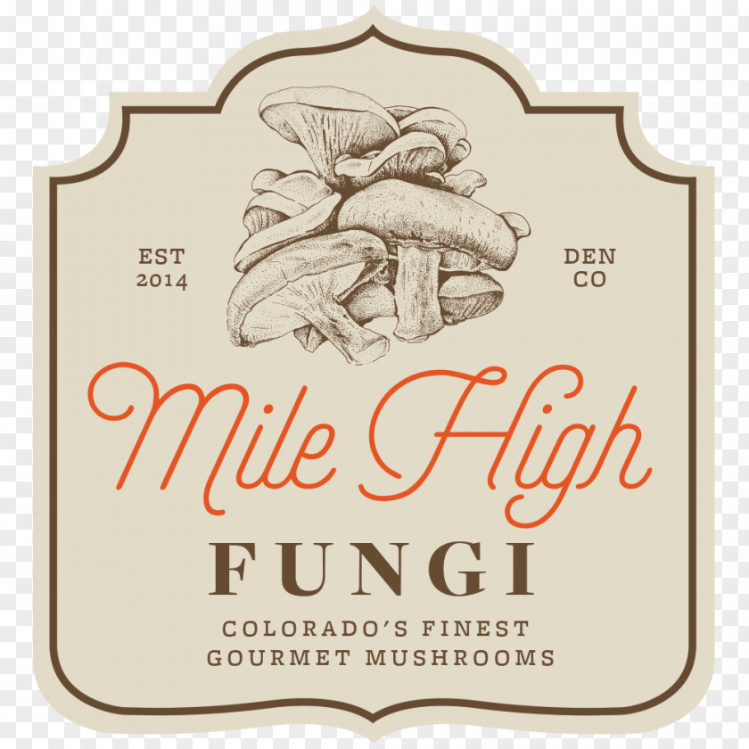 Spent Mushroom Compost Logo Mile High Fungi Brand Fungus Font PNG