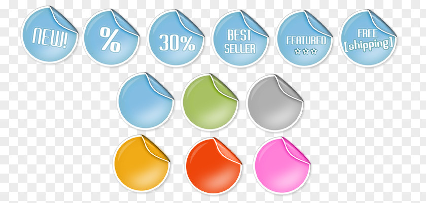 Circle Badge Hikashop Plastic PNG