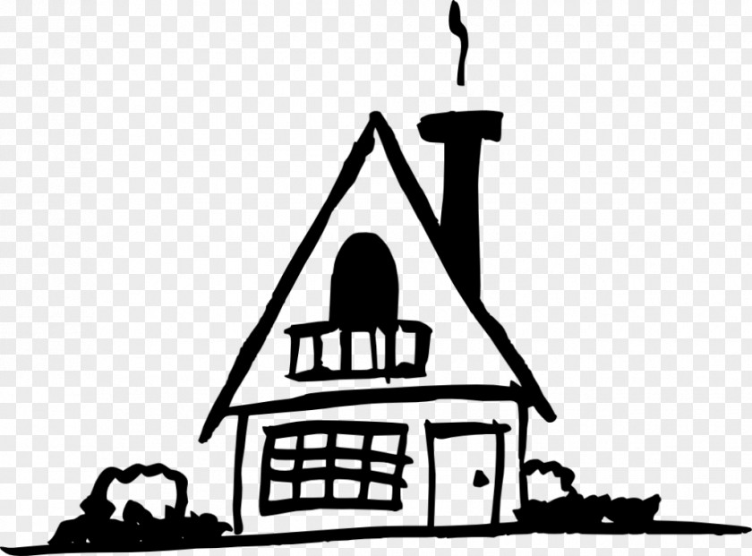Doodle Architectural Drawing House PNG