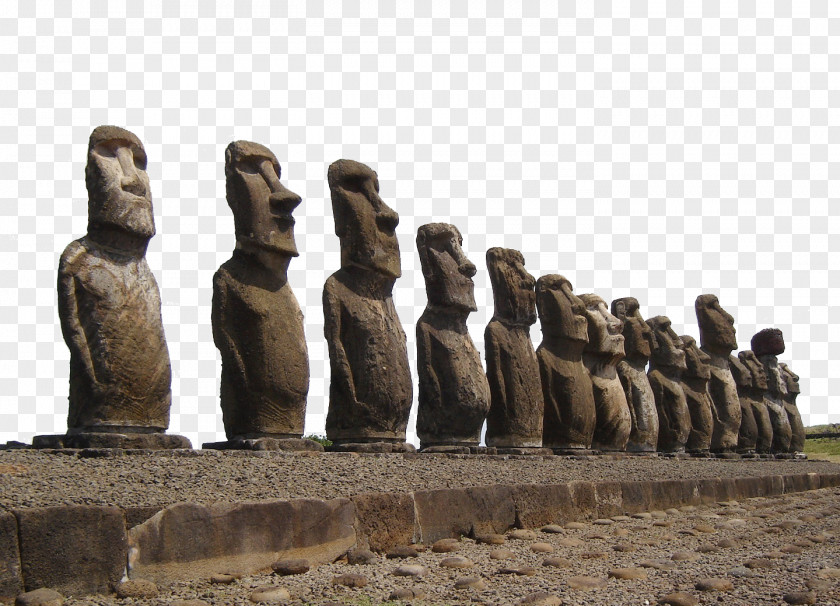 Easter Island Resort Ahu Tongariki Moai Rano Raraku New7Wonders Of The World Statue PNG