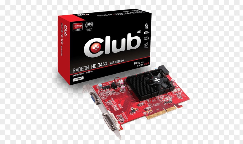 Radeon Hd 4000 Series Graphics Cards & Video Adapters ATI HD 3450 Accelerated Port Club 3D PNG