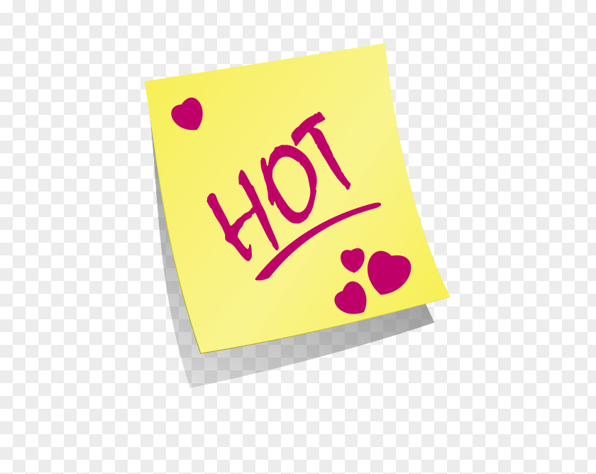 Vector Notes Hot Paper Post-it Note Printing Notebook Advertising PNG