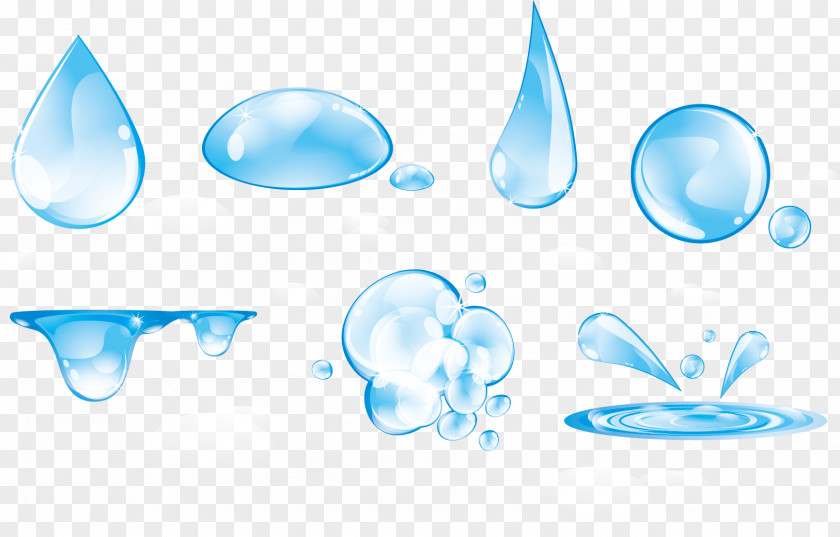 Vector Water Drops Drop Euclidean PNG
