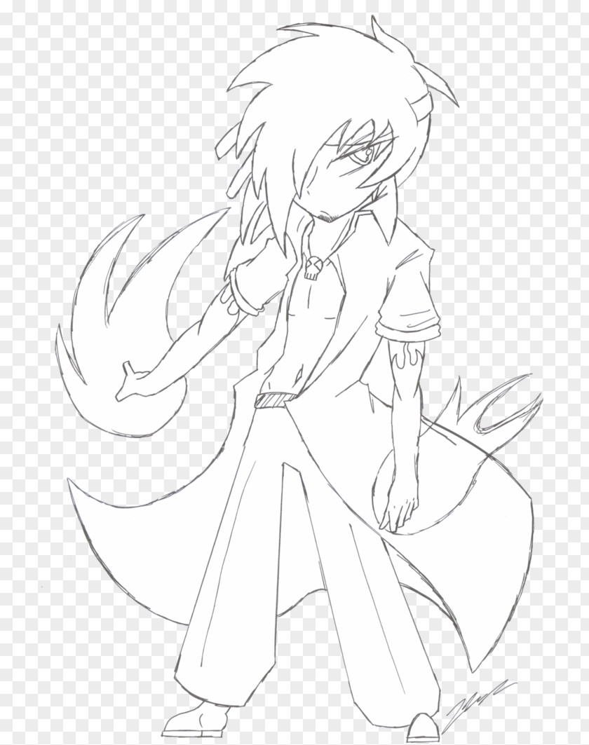 Void Fantasy Sketch Line Art Black Shoe PNG