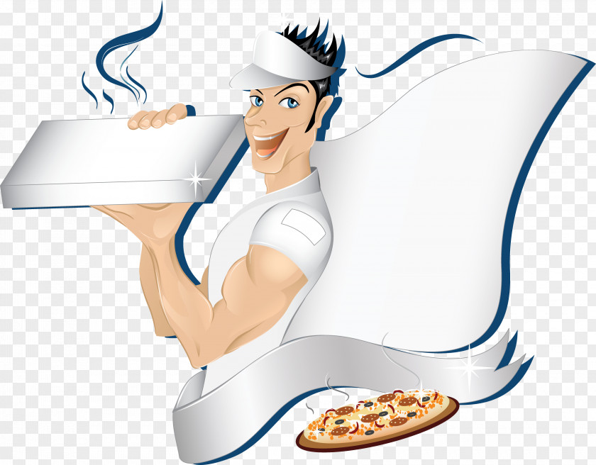 Bartender Pizza Delivery Fast Food Box PNG
