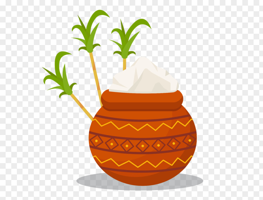 Pineapple Thai Pongal Tamils Makar Sankranti Clip Art PNG