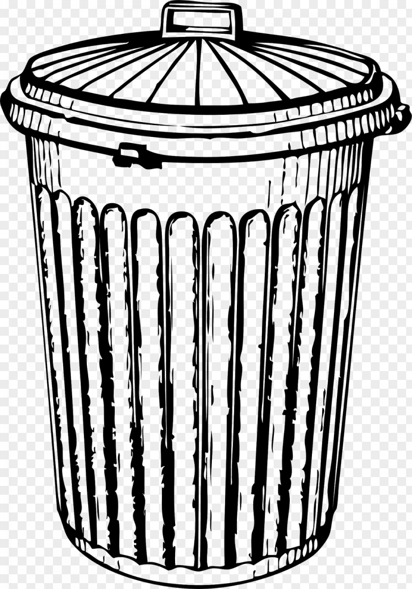 Trash Can Rubbish Bins & Waste Paper Baskets Drawing Clip Art PNG
