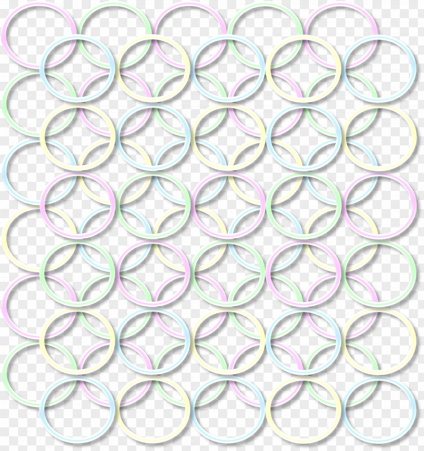3d Circle Line Material Pattern PNG
