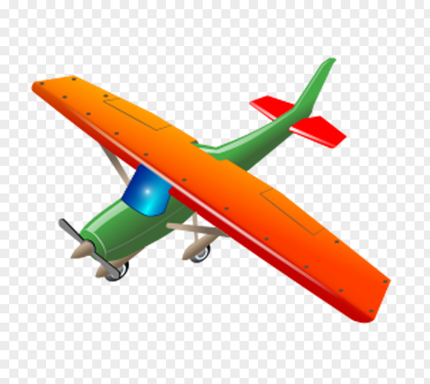 Cartoon Airplane Aircraft ICO Icon PNG
