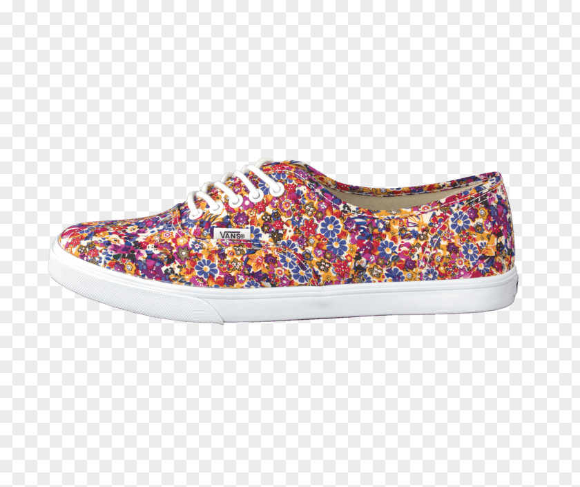 Ditsy Floral Sneakers Skate Shoe Vans Purple PNG