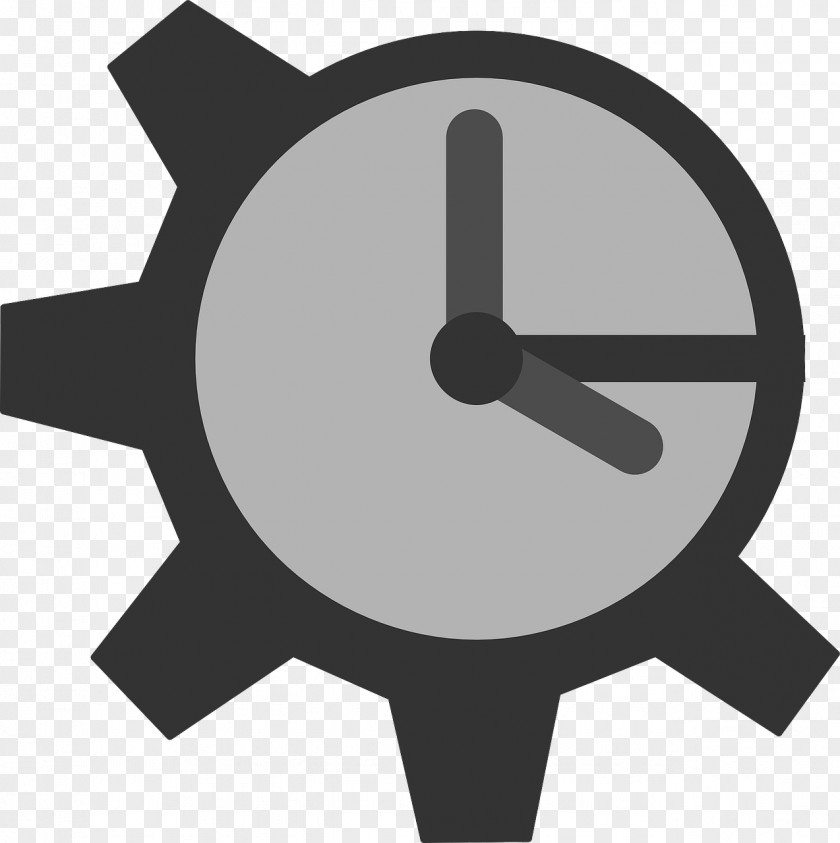 Steampunk Gear Timer Clock Clip Art PNG