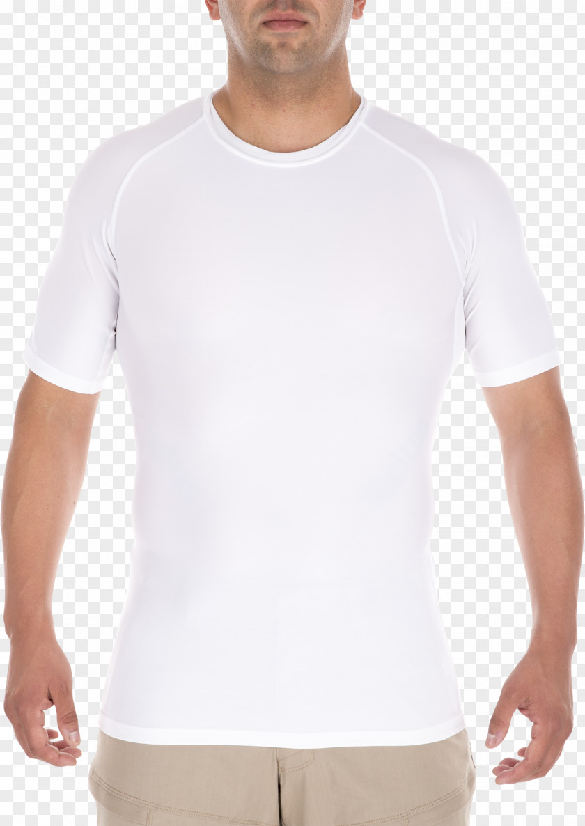 White Short Sleeve T-shirt Undershirt Clothing PNG