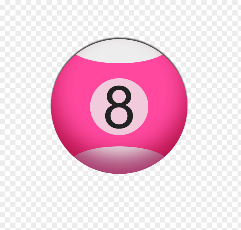 Circle Billiard Balls Pink M Symbol Billiards PNG