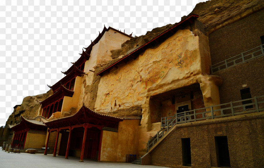 Dunhuang Thousand Buddha Cave Mogao Caves Zhangye Jiayuguan City Qinghai Lake Jiayu Pass PNG