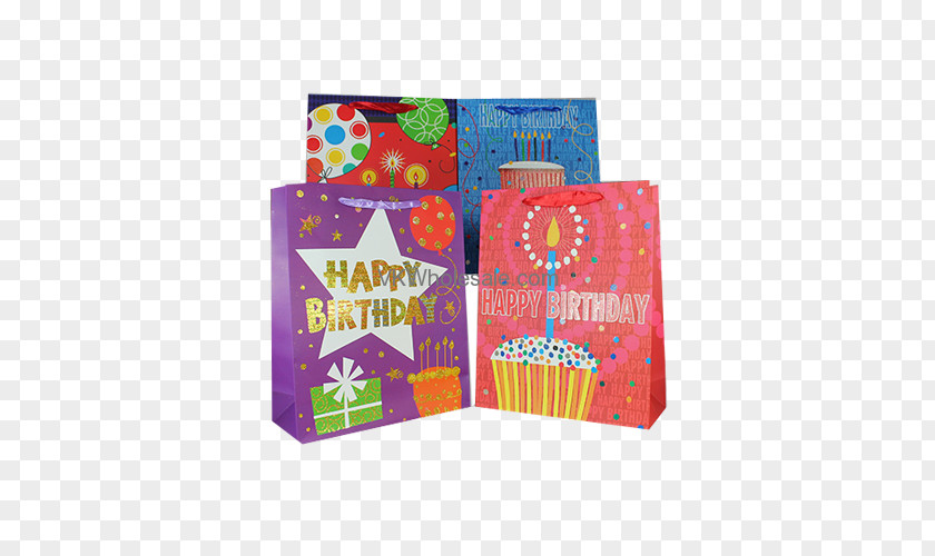 Paper Bag Birthday Cake PNG