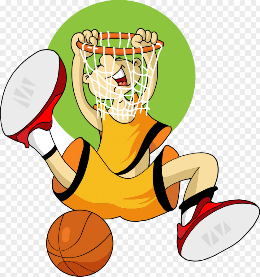 Basketball Player Slam Dunk Clip Art PNG