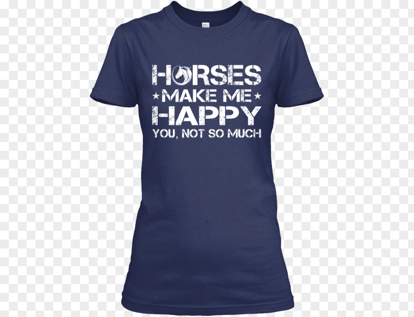Horses Make Me Happy T-shirt Chicago Bears Seattle Seahawks Denver Broncos Clothing PNG