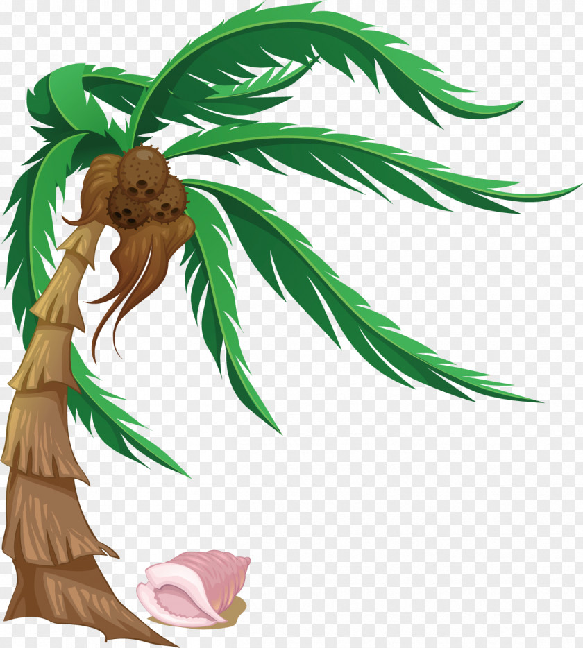 Vector Island Tree Cartoon Beach Clip Art PNG