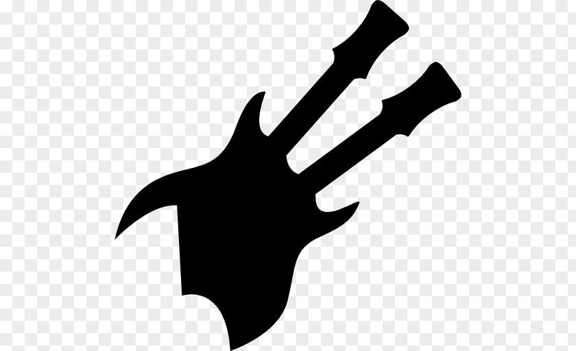 Electric Guitar Silhouette Musical Instruments PNG