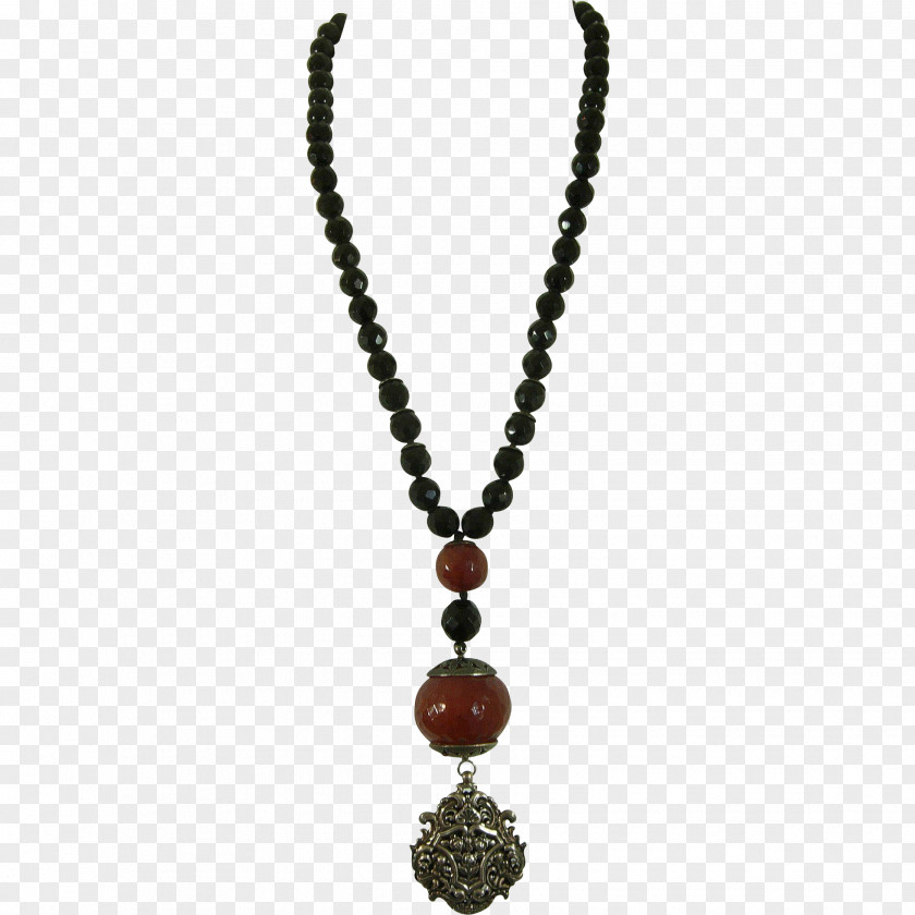 Necklace Jewellery Gemstone Pearl Onyx PNG