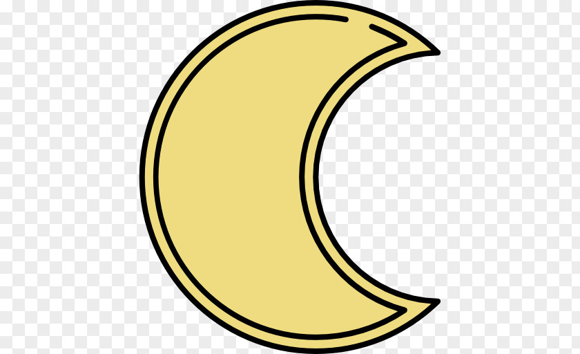 Crescent Circle Symbol Line Clip Art PNG