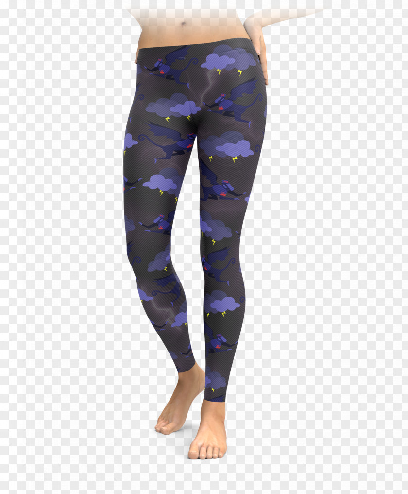 Flying Monkey Leggings Yoga Pants Low-rise Tights PNG